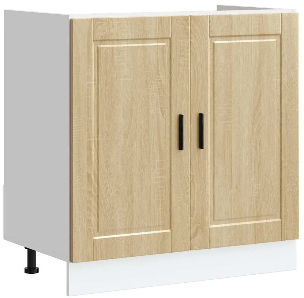 vidaXL Ντουλάπι βάσης νεροχύτη Porto Δρυς sonoma 80x46x81,5 cm