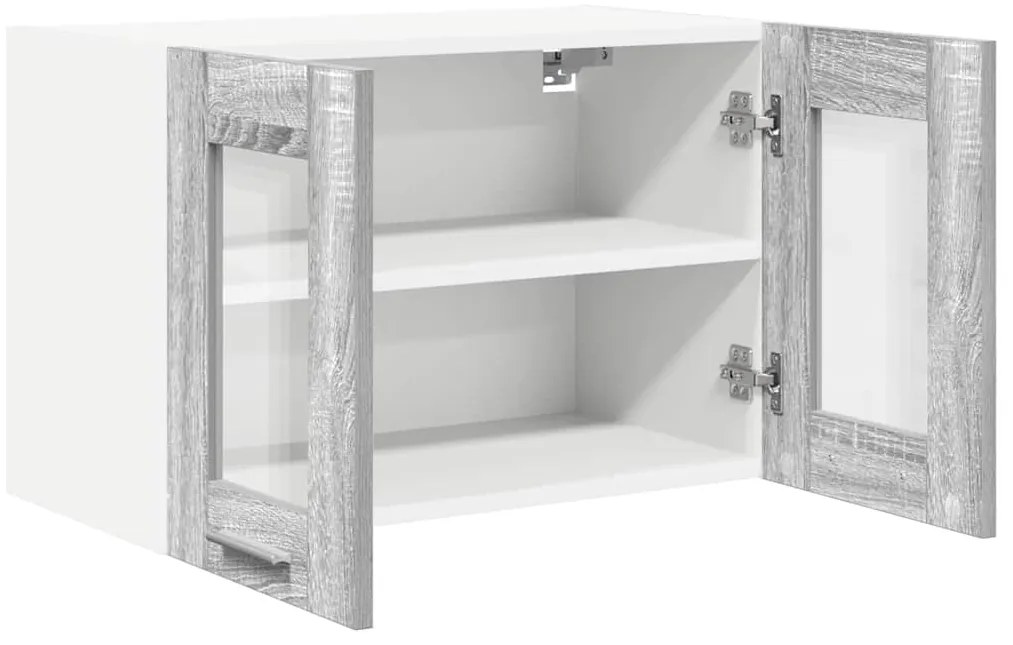 vidaXL Κρεμαστό ντουλάπι Riga 2 pcs Γκρίζο Σονομα 60 x 31 x 40 εκ