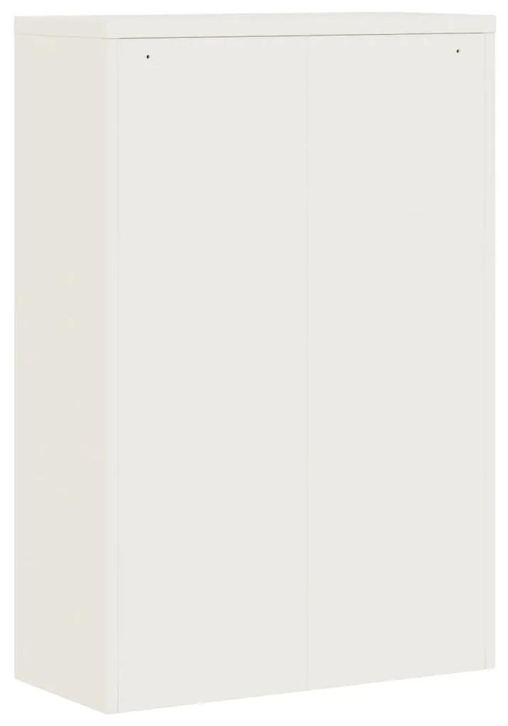 Αρχειοθήκη Λευκή 90 x 40 x 140 εκ. Ατσάλινη - Λευκό