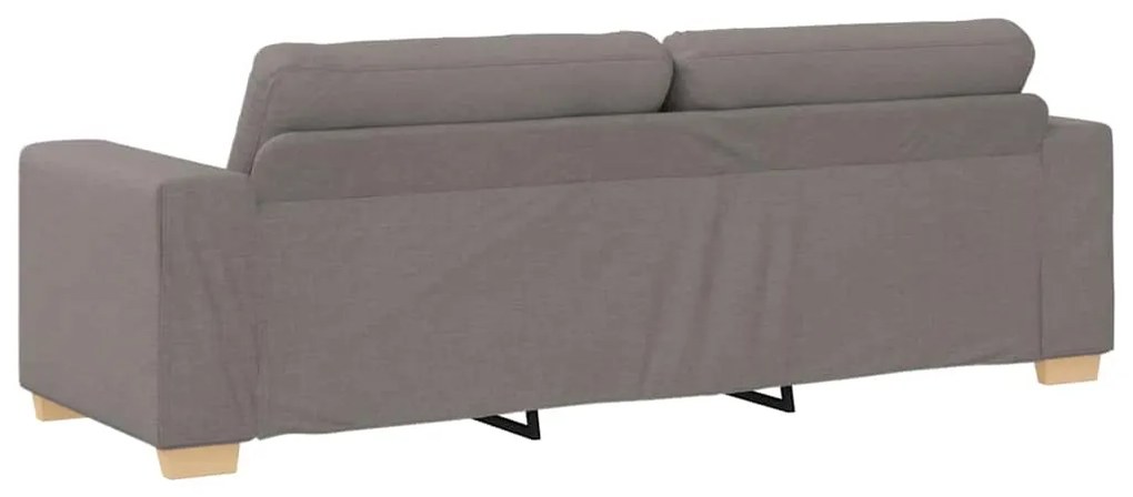 vidaXL Καναπές Taupe 221 x 78 x 80 εκ ύφασμα