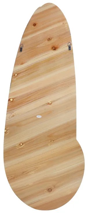 Καθρέπτης οβάλ Marly pakoworld mdf σε φυσική απόχρωση 50.5x4x127εκ (1 τεμάχια)