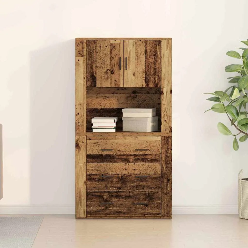 vidaXL Μπουφές Παλαιό ξύλο 80 x 33 x 150 εκ Επεξεργασμένο ξύλο