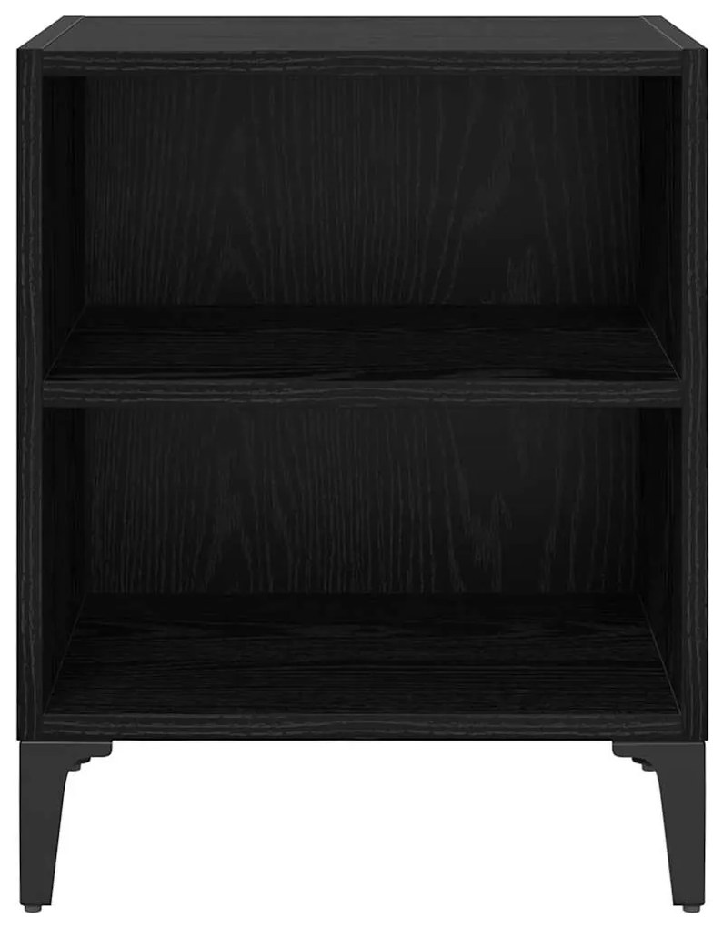 vidaXL Κομοδίνο Μαύρη δρυς 40 x 30 x 50 cm Επεξεργασμένο ξύλο