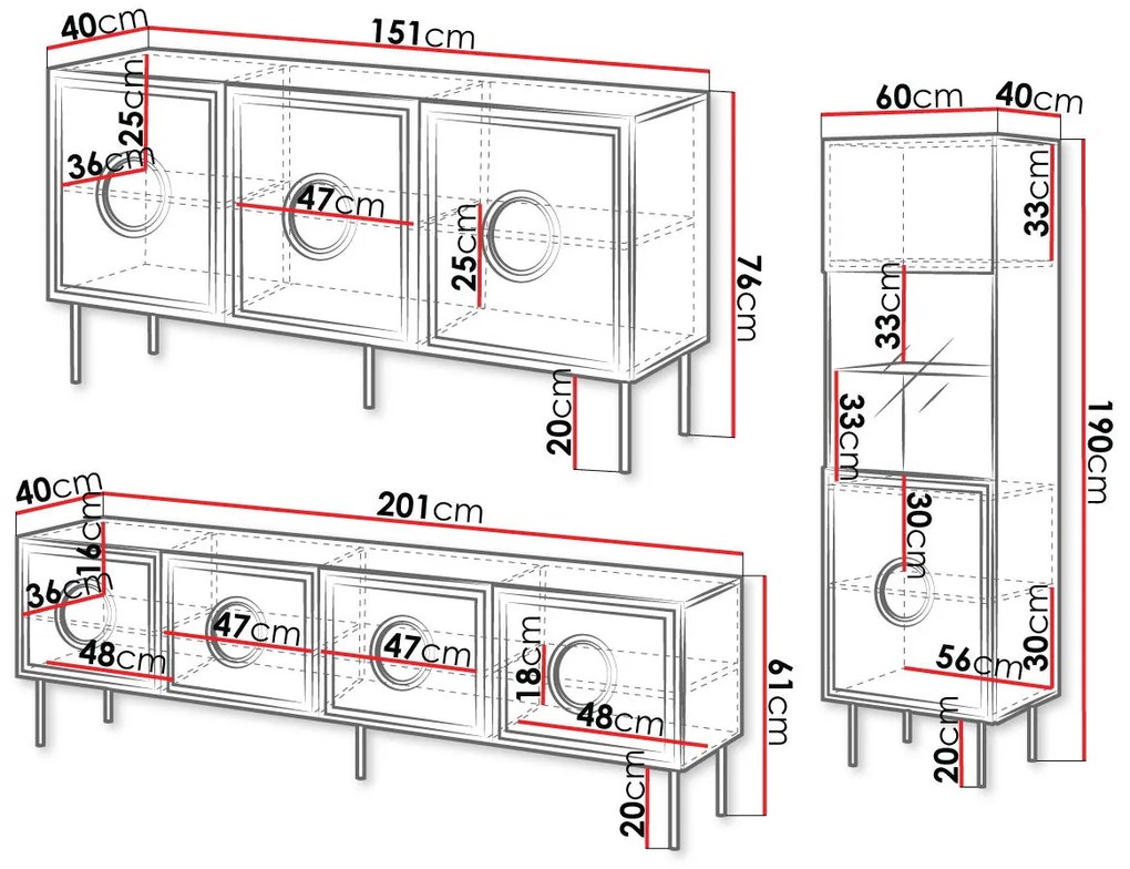 Σύνθεση σαλονιού Palazzo