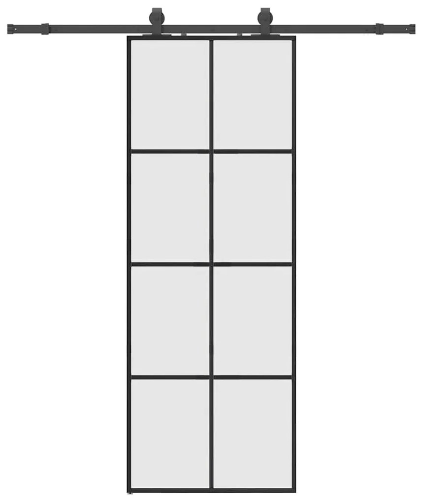 ΣΥΡΟΜΕΝΗ ΠΟΡΤΑ ΜΕ ΜΗΧΑΝΙΣΜΟ ΜΑΥΡΟ 76X205 ΕΚ. ΓΥΑΛΙ ESG 3375803