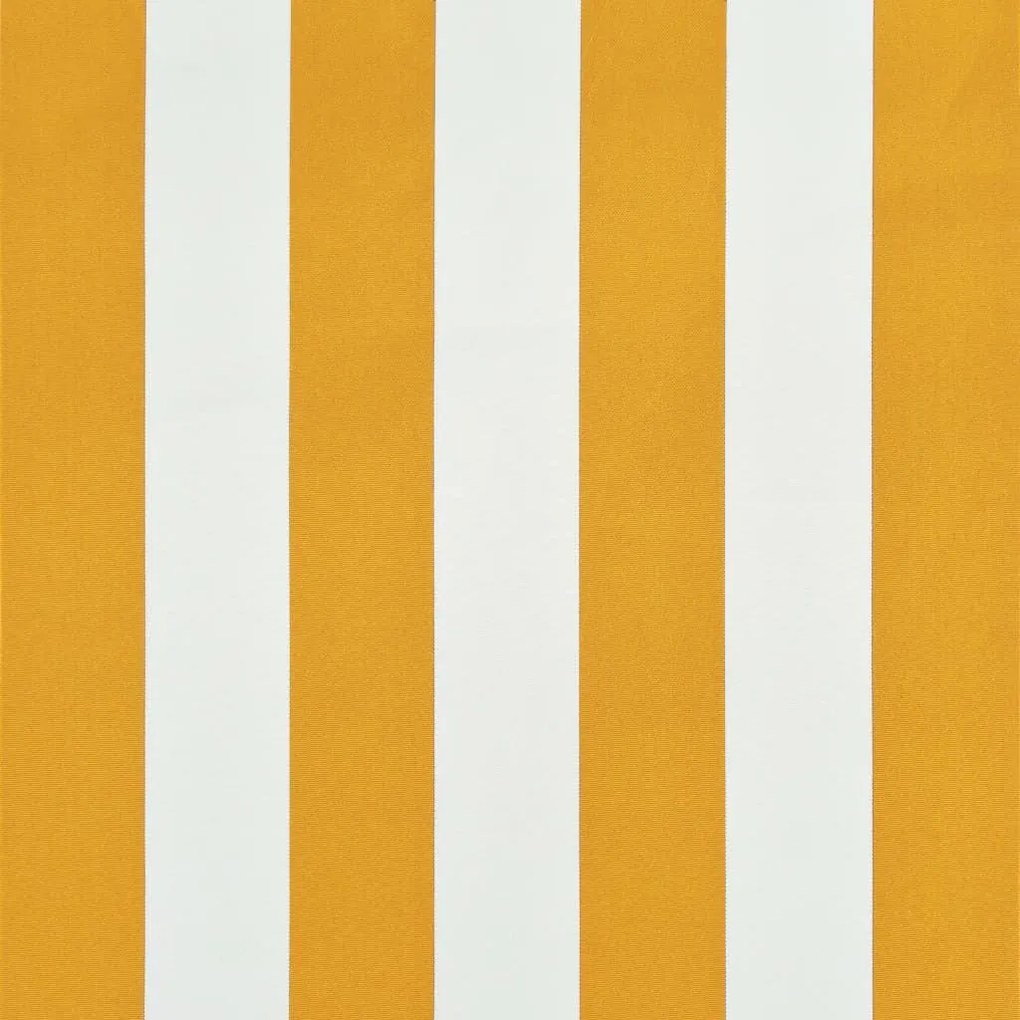 Τέντα Συρόμενη Κίτρινο / Λευκό 200 x 150 εκ. - Κίτρινο