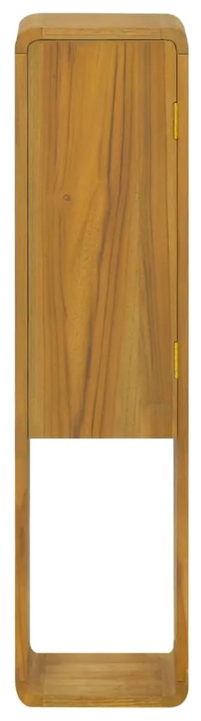 vidaXL Ντουλάπι Μπάνιου Επιτοίχιο 25x25x100 εκ. από Μασίφ Ξύλο Teak