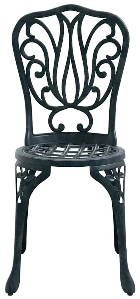 vidaXL Σετ Μπιστρό Κήπου 3 pcs Πράσινο Αλουμίνιο