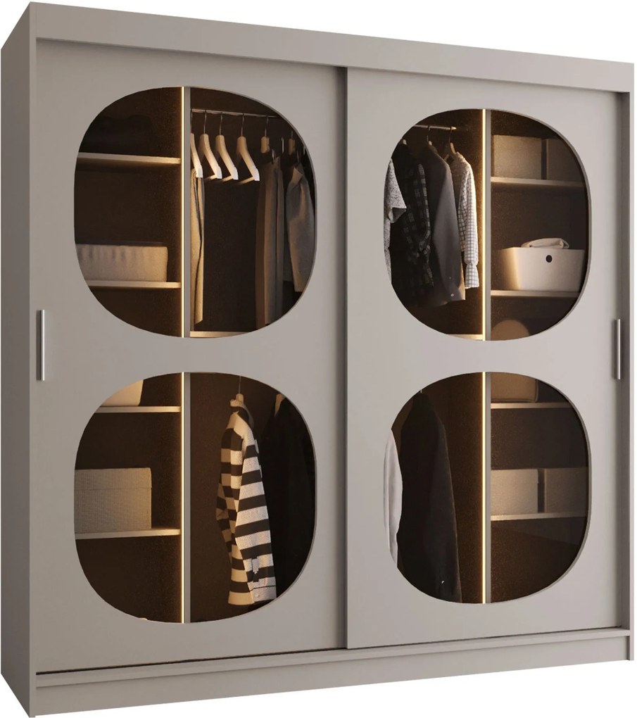 Ντουλάπα Bahrajn II 200 συρόμενη-Cashmere