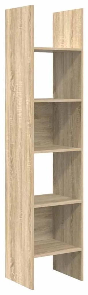 vidaXL Βιβλιοθήκη Χρώμα Sonoma Δρυς 40 x 35 x 180 εκ. από Επεξ. Ξύλο