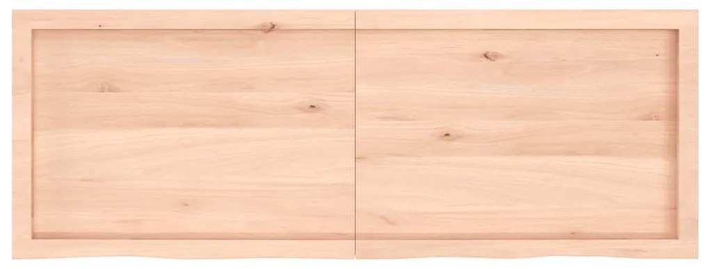 vidaXL Πάγκος Μπάνιου 140x50x(2-6) εκ. από Ακατέργαστο Μασίφ Ξύλο
