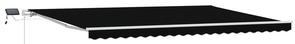 vidaXL Τέντα with Μαύρο 500 x 300 εκ Μαύρο