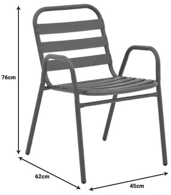 Σετ κήπου - Τραπεζαρία Sussie - Ensure 5 τεμ. μέταλλο - γυαλί σαμπανιζέ 140x80x70 εκ. 140x80x70 εκ.