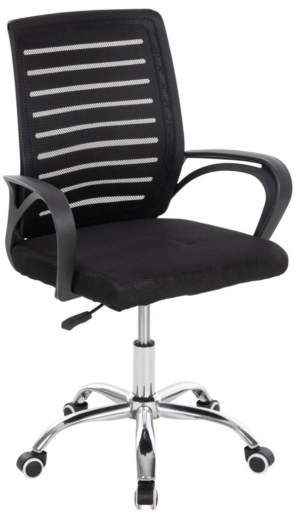 ΚΑΡΕΚΛΑ ΓΡΑΦΕΙΟΥ TRAIL HM1192 ΜΑΥΡΟ MESH-ΠΟΔΙ ΧΡΩΜΙΟΥ 64x55x98,5Υεκ.