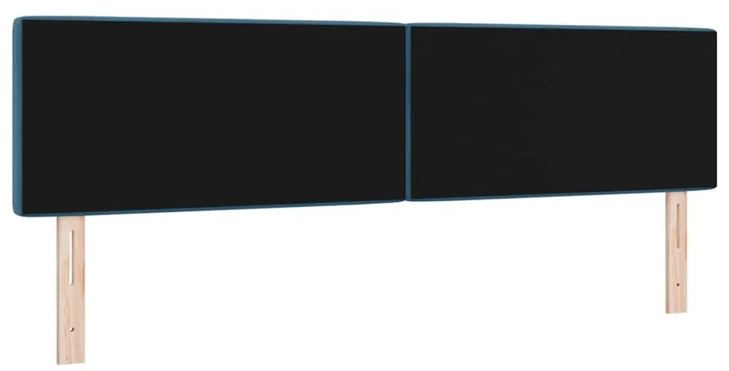 vidaXL Βελούδινο Κεφαλάρι Argyle Σκούρο Μπλε 180 cm Βελούδο