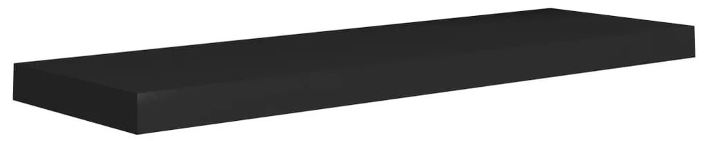 Ράφι Τοίχου Μαύρο 80x23,5x3,8 εκ. MDF - Μαύρο