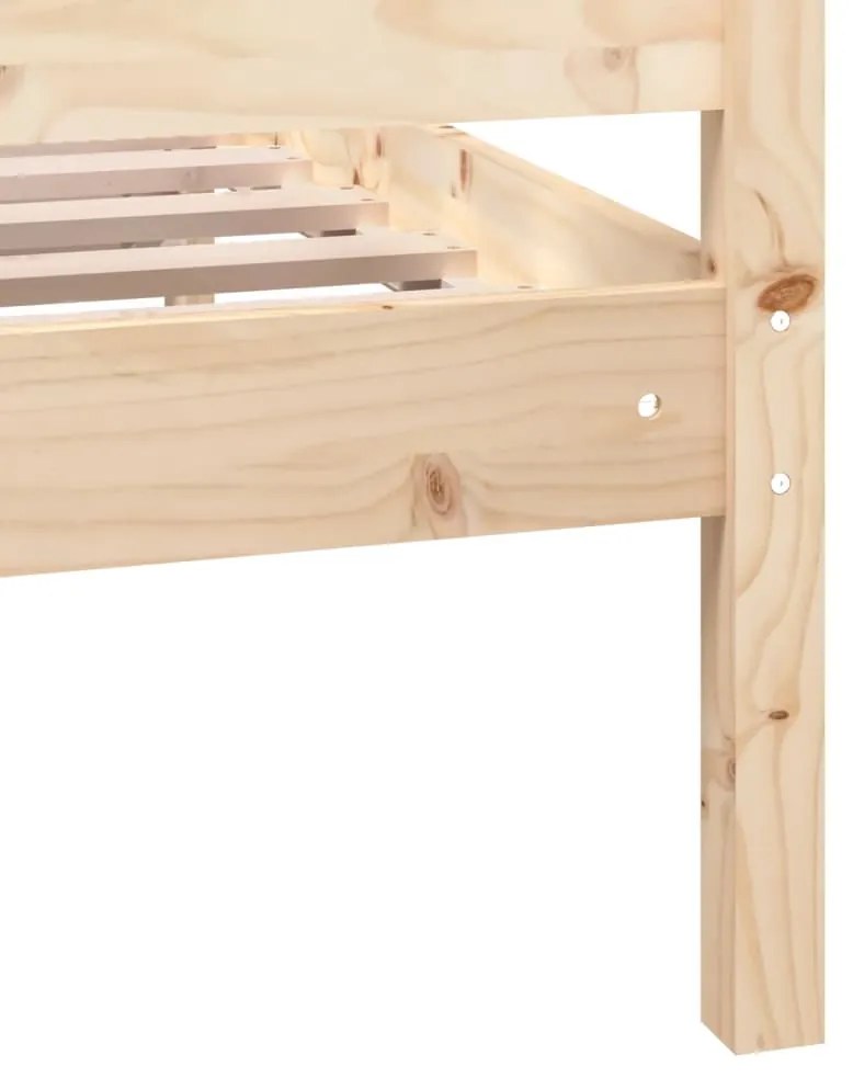 vidaXL Πλαίσιο Κρεβατιού 150 x 200 εκ. Μασίφ Ξύλο King Size