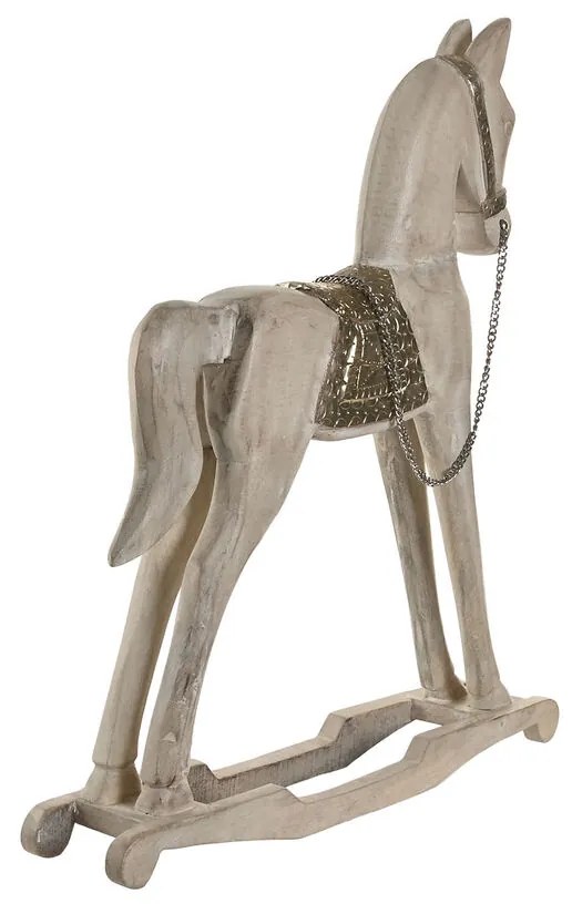 Διακοσμητική Φιγούρα Home ESPRIT Ασημί Φυσικό Άλογο 53 X 10 X 60 CM