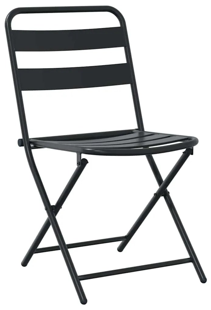 vidaXL Σετ Μπιστρό Κήπου 3 pcs Ανθρακί Ατσάλι