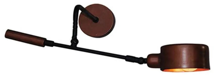 Φωτιστικό Τοίχου - Απλίκα HL-3538-1 L 77-3898 Wade Old Copper &amp; Black  Homelighting Metal