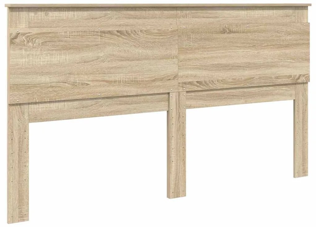 vidaXL Κεφαλάρι με κεφαλάρι Δρύς Sonoma 180 cm Επεξεργασμένο ξύλο