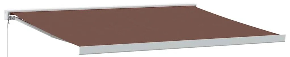 vidaXL Τέντα Πτυσσόμενη Χειροκίνητη Καφέ 400x300 εκ.