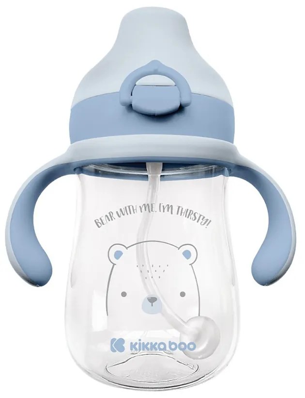 Παγούρι 300ml Με Καλαμάκι Kikka Boo Bear With Me Blue