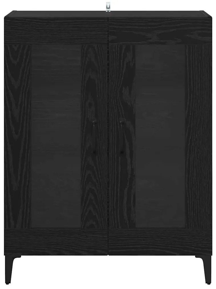 vidaXL Πλαϊνό γραφείο Μαύρη Οξυά 69,5 x 34 x 90 εκ.