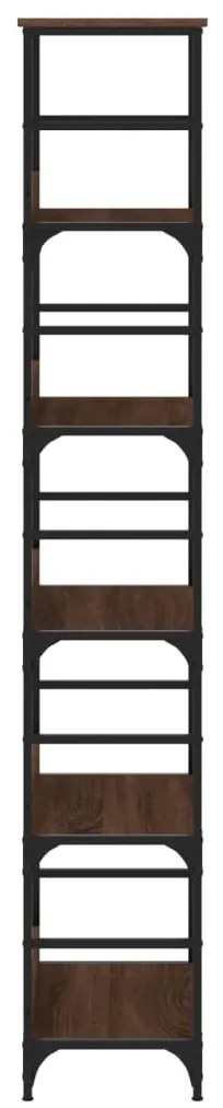 vidaXL Βιβλιοθήκη Καφέ Δρυς 50 x 33 x 188,5 εκ. Επεξεργασμένο Ξύλο