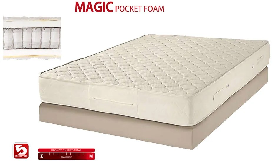 KPS ΣΤΡΩΜΑ MAGIC POCKET FOAM 170X200X28EK 08.01.74 6673