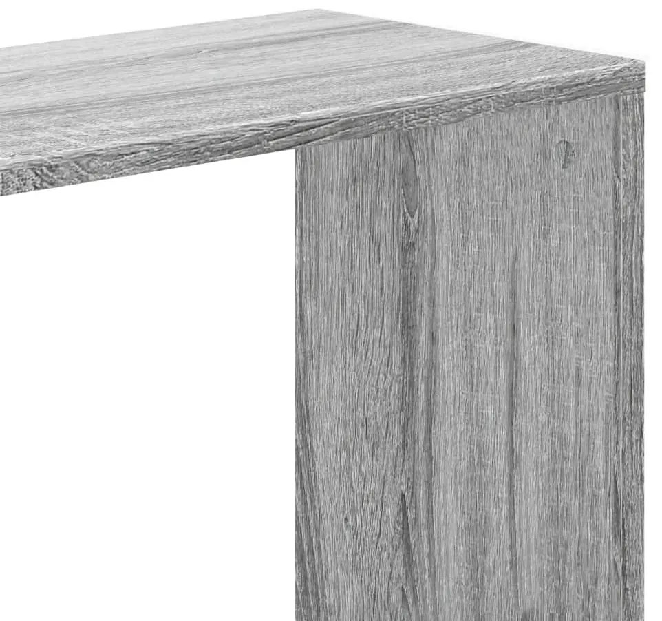 Βιβλιοθήκη 5 Επιπέδων Γκρι Sonoma 45x23,5x162,5 εκ. Επεξ. Ξύλο - Γκρι