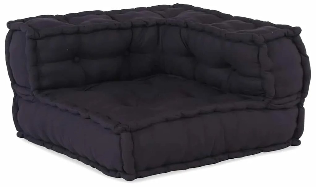 vidaXL Μοντέρνα Pouffes 3 τμχ Ανθρακί Ύφασμα