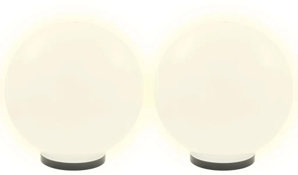 vidaXL Φωτιστικά Μπάλα LED 4 τεμ. Σφαιρικά 40 εκ. Ακρυλικά (PMMA)