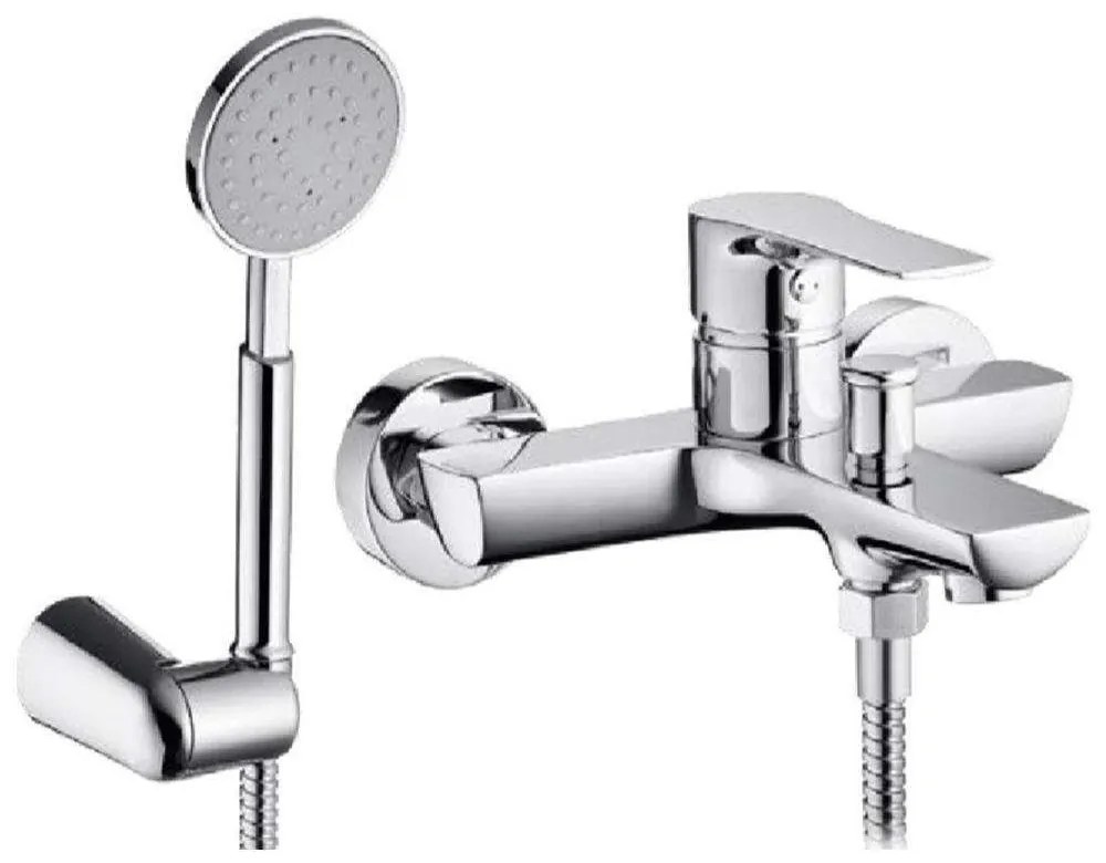 Μπαταρία Μπανιέρας Majesta 090924801 Chrome Pyramis Μέταλλο