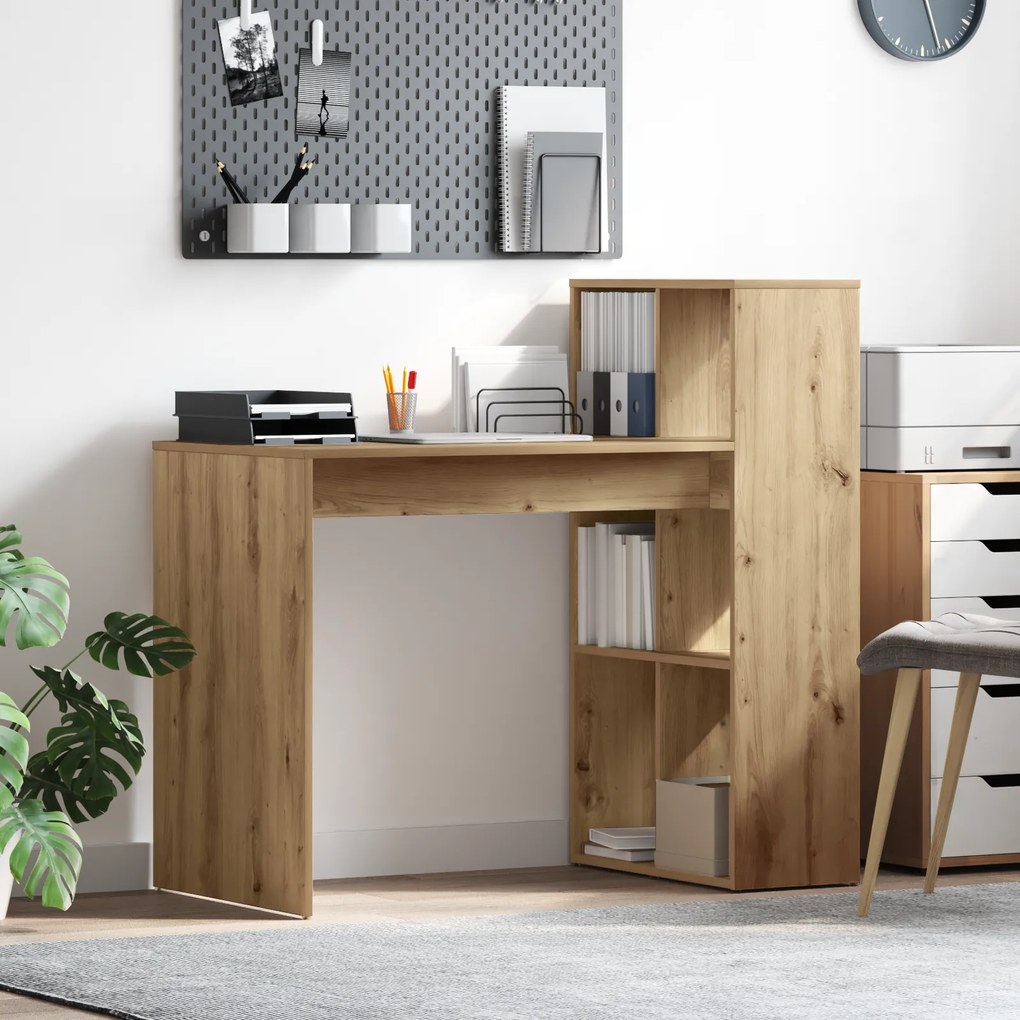 vidaXL Γραφείο Συγγραφής Artisan Oak Μοριοσανίδα Μεσαίο