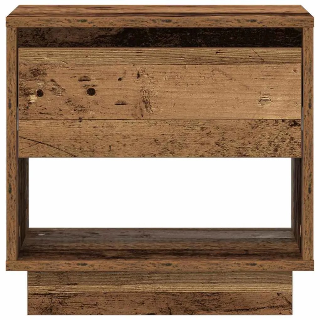 vidaXL Κομοδίνο Παλαιό ξύλο 45 x 34 x 44 εκ Επεξεργασμένο ξύλο