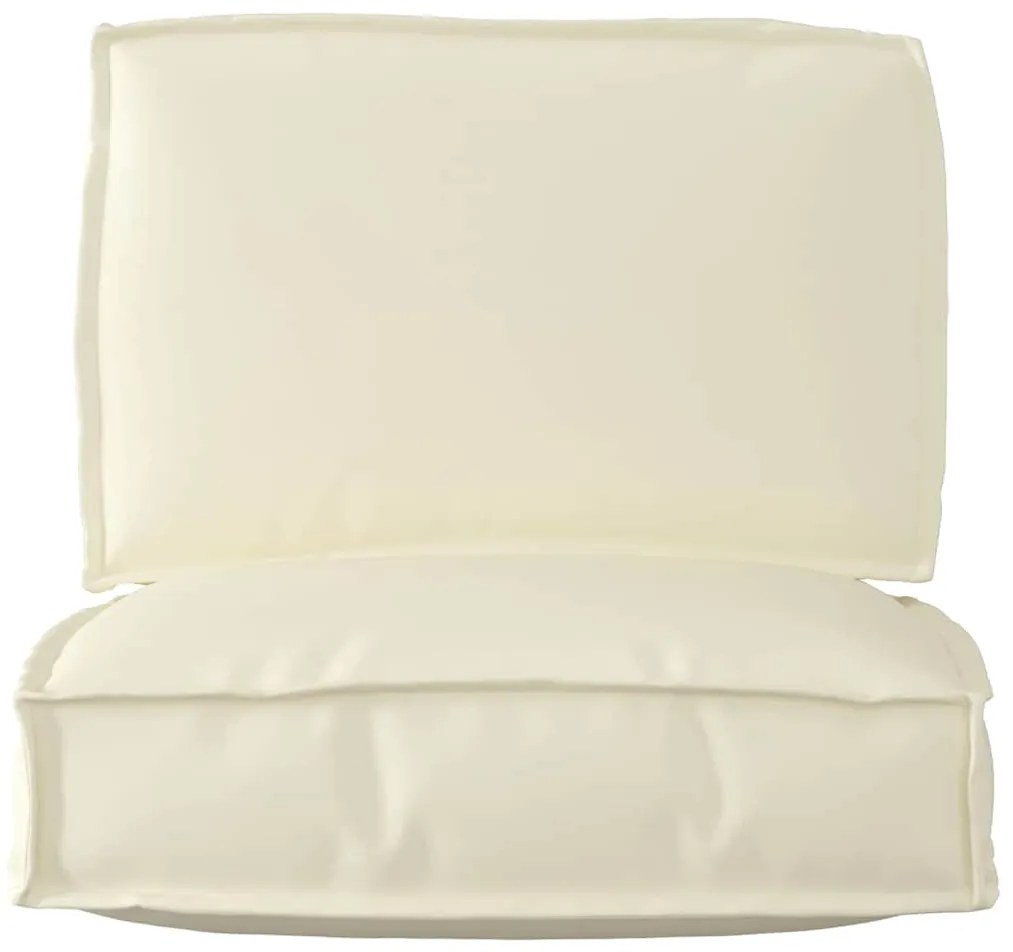vidaXL Σετ Μαξιλαριών Πάγου 2 pcs Κρεμ 60 x 60 x 12 cm Ύφασμα Oxford