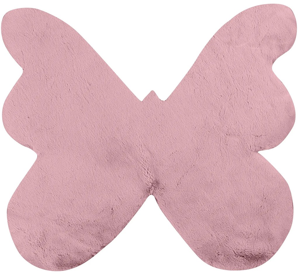 Παιδικό Χαλί FUZZY PINK BUTTERFLY 160 x 160 εκ.