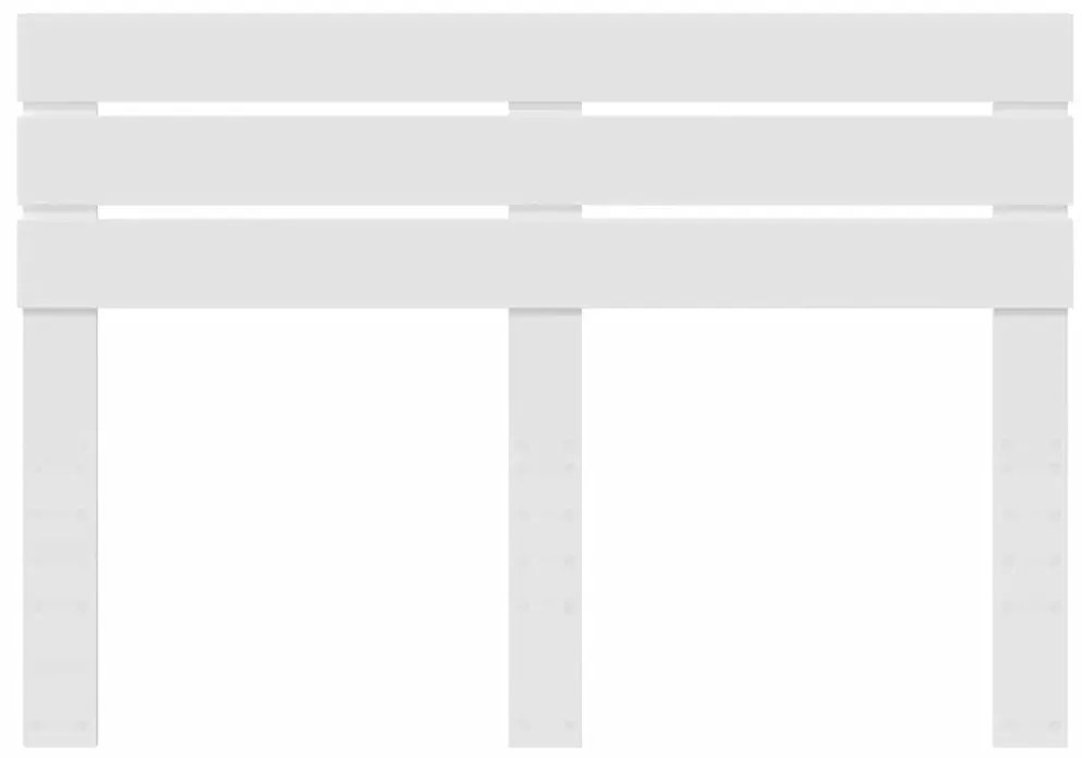 vidaXL Κεφαλάρι με κεφαλάρι Λευκό 160 cm Επεξεργασμένο ξύλο