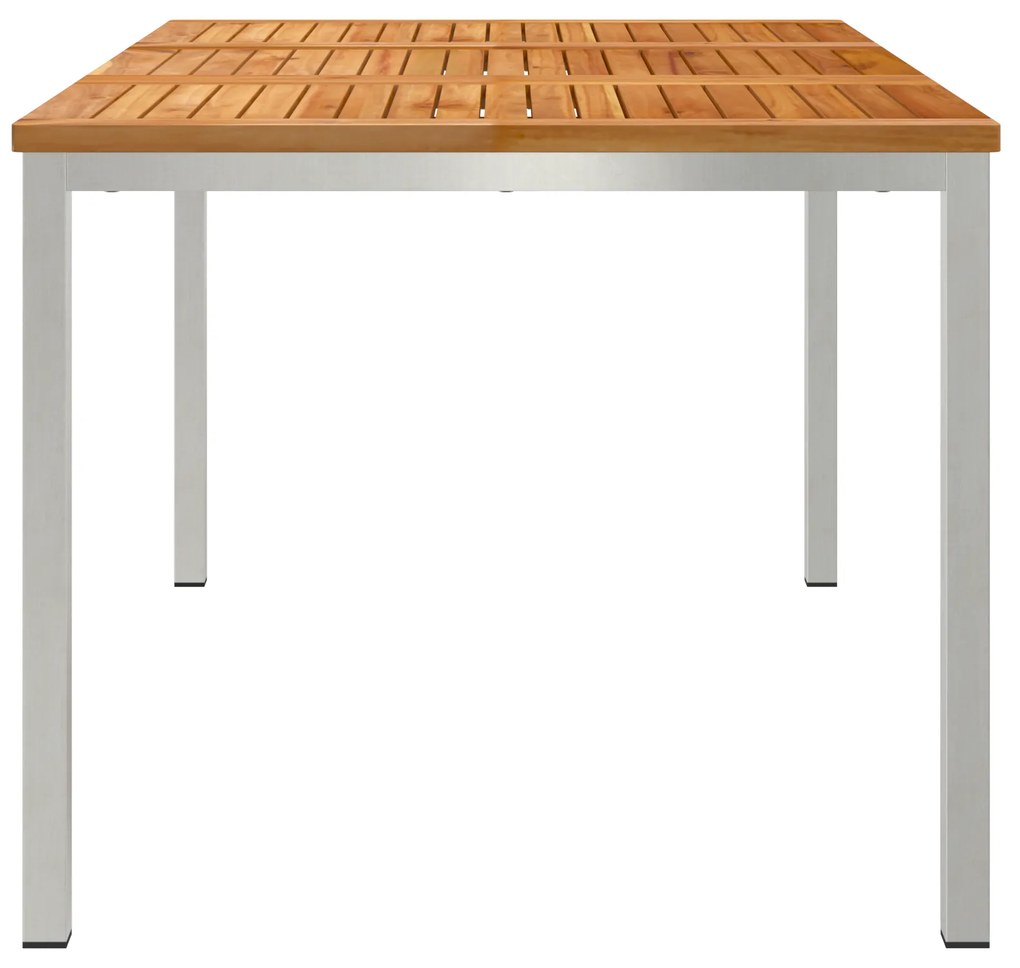 vidaXL Τραπέζι Εξωτερικού Χώρου 150x90x75 cm Στερεό ξύλο Teak