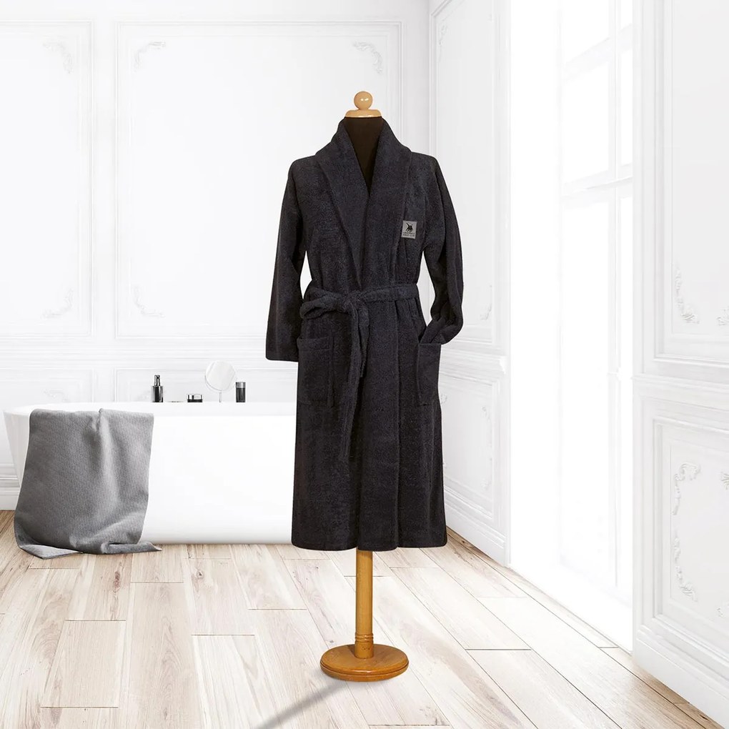Μπουρνούζι Greenwich Polo Club Cozy 3204 Black Μαύρο XX-LARGE