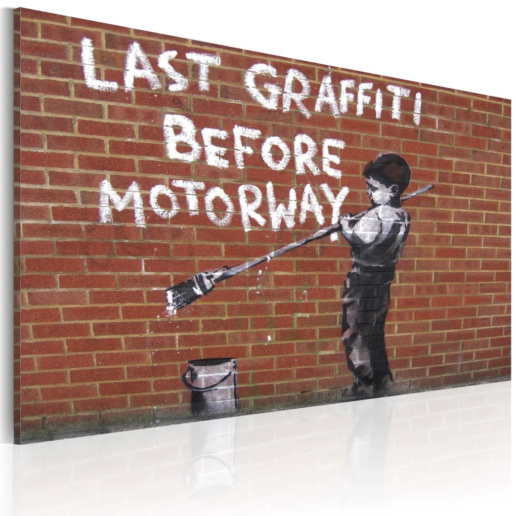 Πίνακας - Last graffiti before motorway (Banksy) 60x40