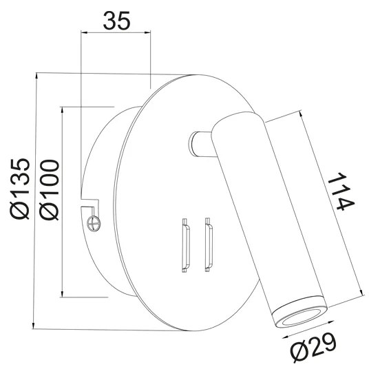 ΕΠΙΤΟΙΧΟ ΦΩΤΙΣΤΙΚΟ LED 3+4W 3000K 280LM ΜΑΥΡΟ ΜΕΤΑΛΛΙΚΟ D13,5X7CM ZEUS - SF1801LEDB - 1.5W - 20W - SF1801LEDB