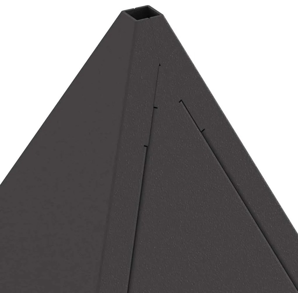 vidaXL Μπάρμπεκιου Πυραμίδα Μαύρη 50x50x51 εκ Ατσάλι