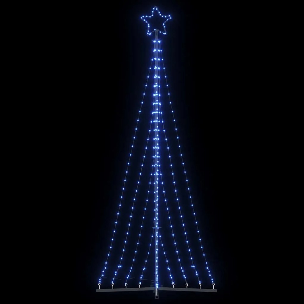 vidaXL Χριστουγεννιάτικο δέντρο LED 447 LED μπλε 249 εκ.