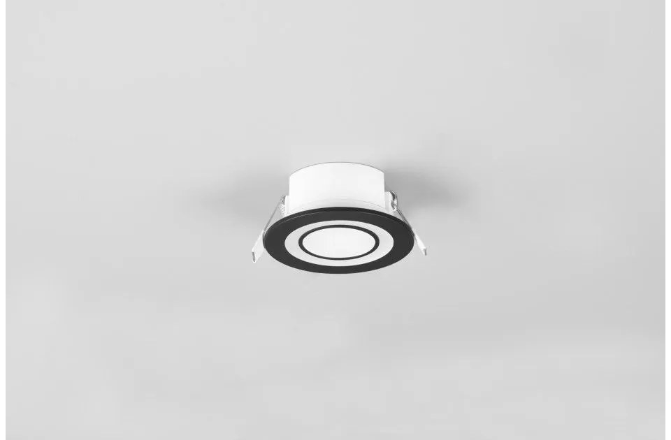 Χωνευτό Σποτ Φωτιστικό Οροφής LED 5W Core Trio Lighting 652510132 Μαύρο