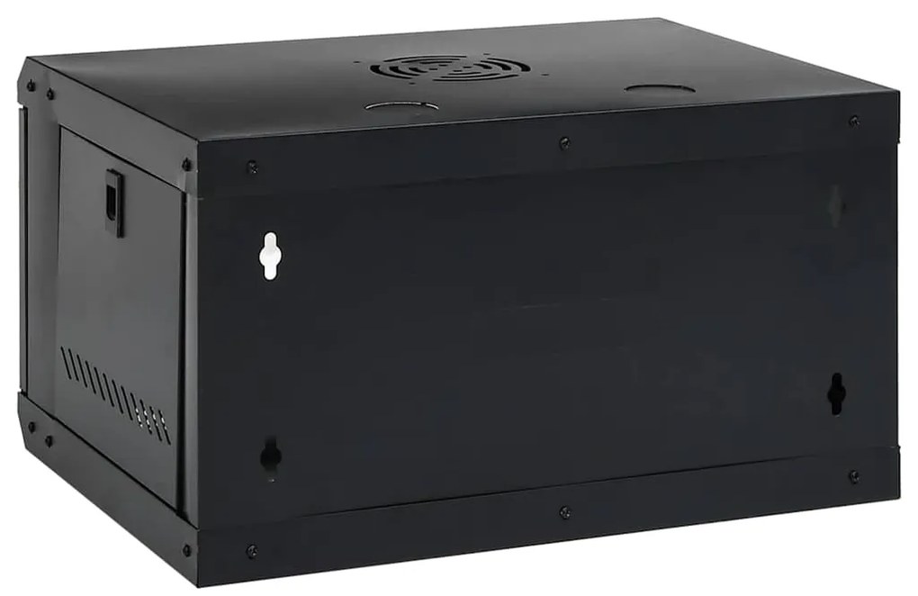 vidaXL Ντουλάπα δικτύου με αποθήκευση Μαύρο 53 x 45 x 30 εκ Ατσάλι