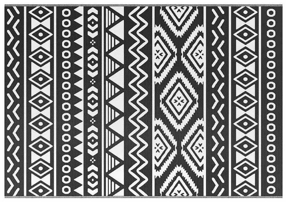 vidaXL Χαλί εξωτερικού χώρου ARAKIL Μαύρο 160x230 cm PP