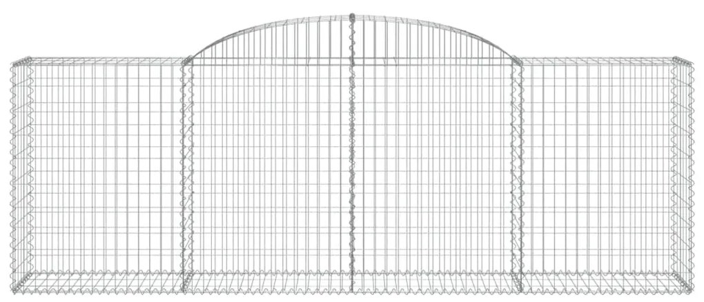 vidaXL Συρματοκιβώτια Τοξωτά 7 τεμ. 300x50x100/120 εκ. Γαλβαν. Ατσάλι