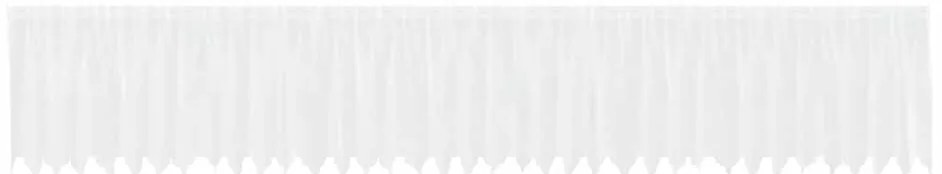 vidaXL Κουρτίνες με κουρτίνες Λευκό 500x100cm Πολυεστέρας